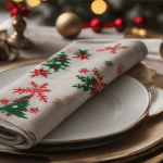 Las servilletas de tela con motivos navideños: el toque perfecto para tus reuniones festivas